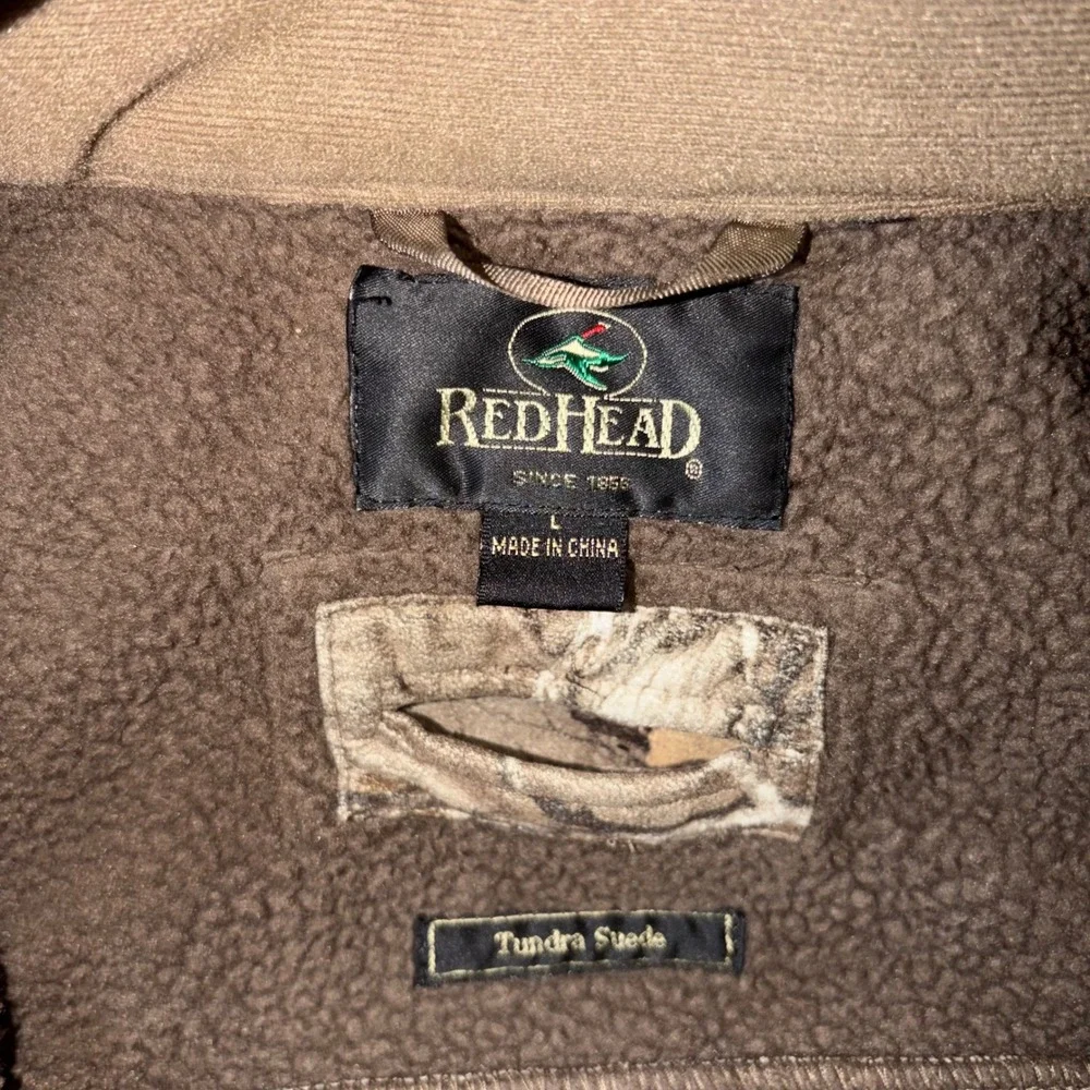 RedHead Tundra Suede Realtree Xtra Camo Sherpa Lined Hunting Jacket Mens Large